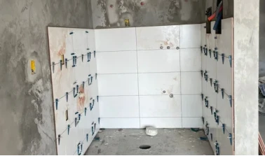 Colocação de azulejo no tipo 2