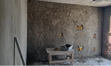 reboco do apartamento 404.